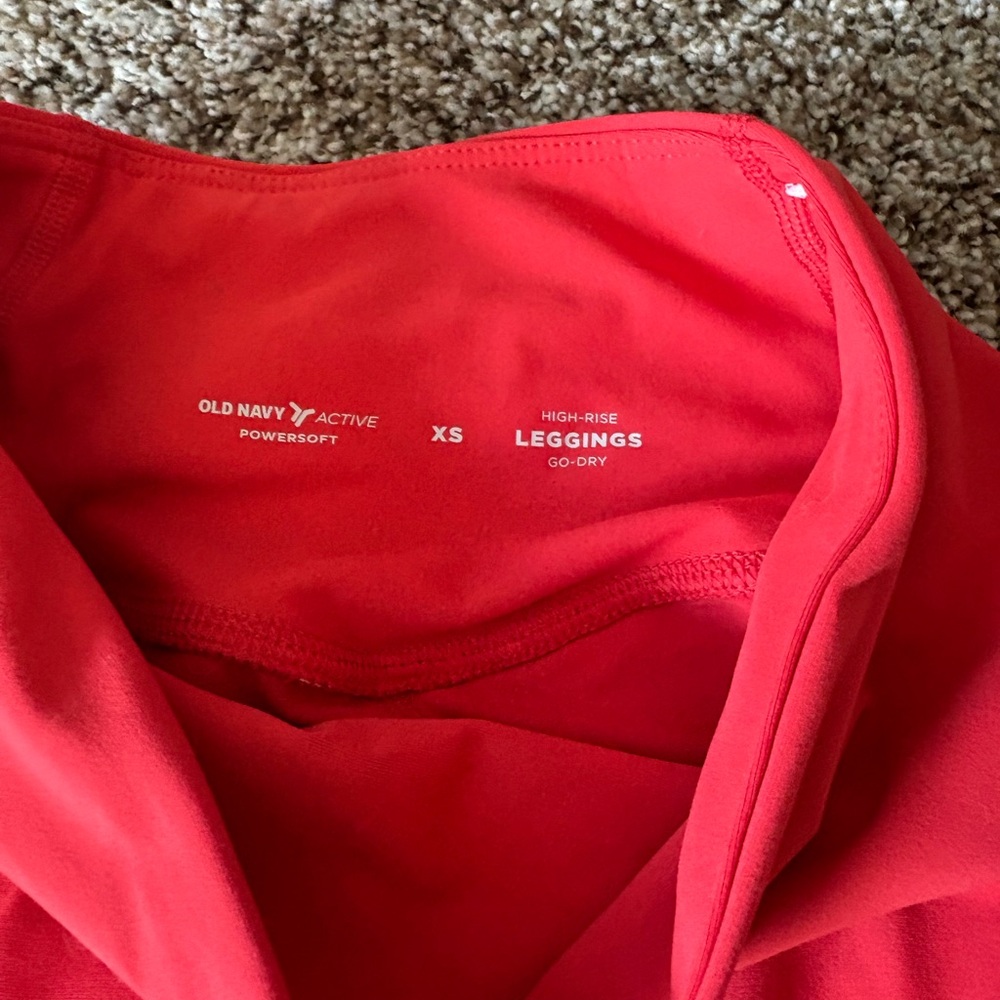Old Navy Active Red Leggings